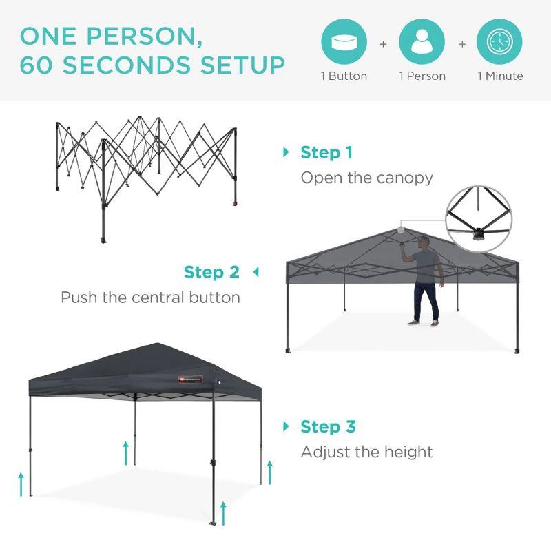 Best Choice Products 10 Ft. W x 10 Ft. D Steel Pop-Up Canopy