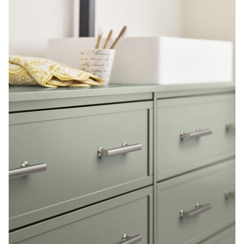 Amerock Everett 3-3/4 inch (96mm) Center-to-Center Satin Nickel Cabinet Pull