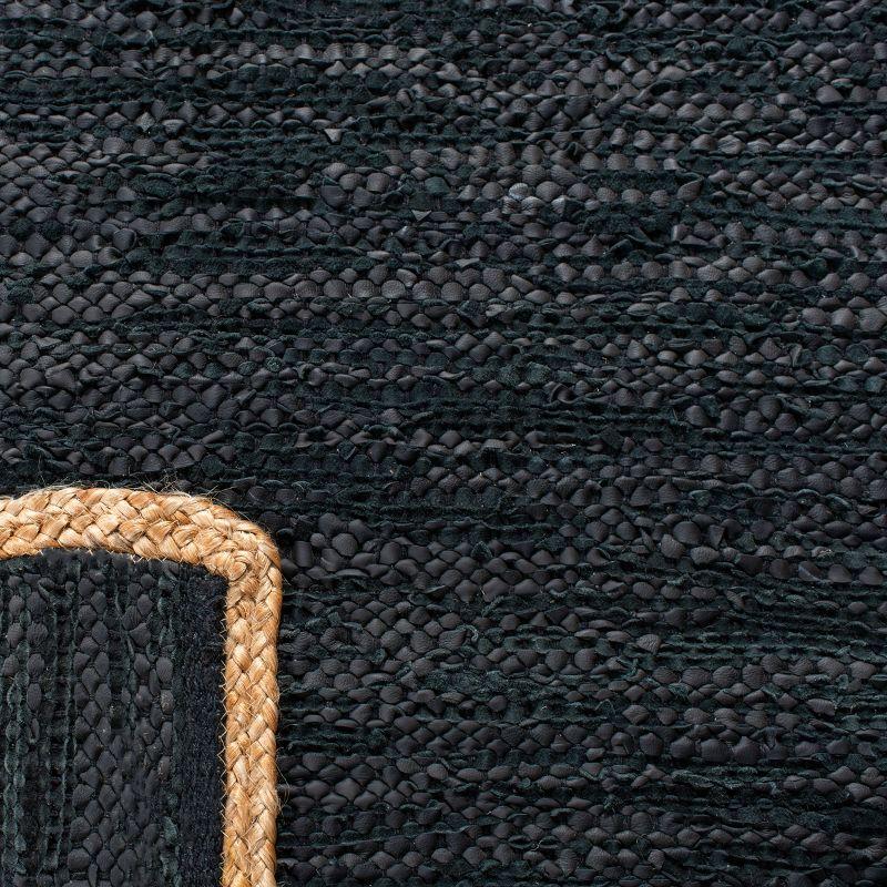Cape Cod CAP901 Woven Indoor Area Rug - Black/Natural - 4'x6' - Safavieh