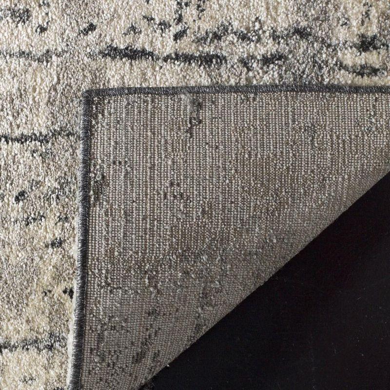 Retro RET2770 Power Loomed Indoor Runner Rug - Black/Light Grey - 2'3"x9' - Safavieh.