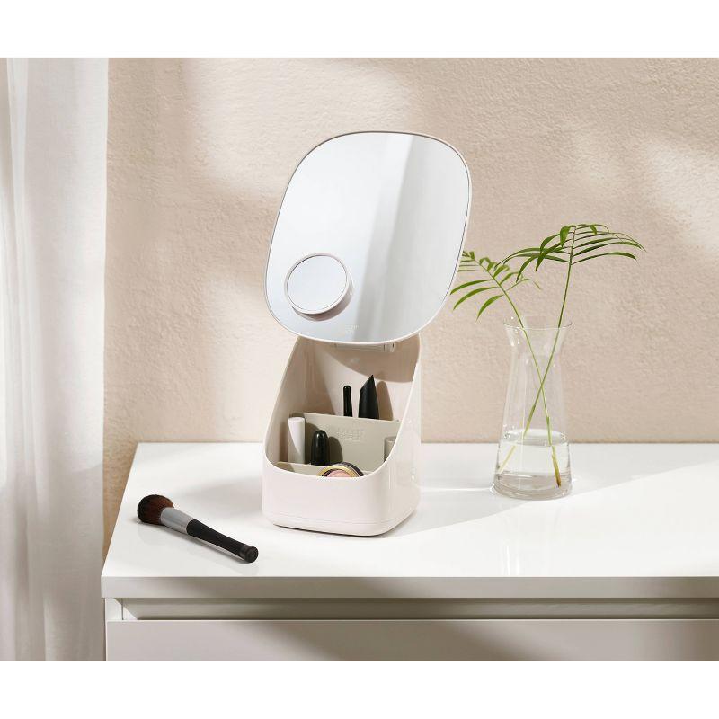 Joseph Joseph Joseph Joseph Viva Makeup Organizer with Pedestal Mirror