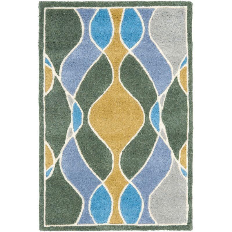 Soho SOH762 Hand Tufted Accent Contemporary Accent Rug - Grey - 2' X 3' - Safavieh.