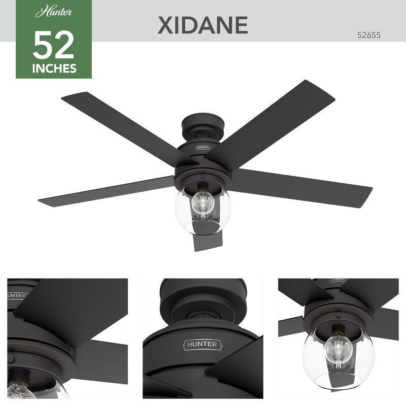 52" Xidane 5 -Blade LED Standard Ceiling Fan with Remote Control and Light Kit Included