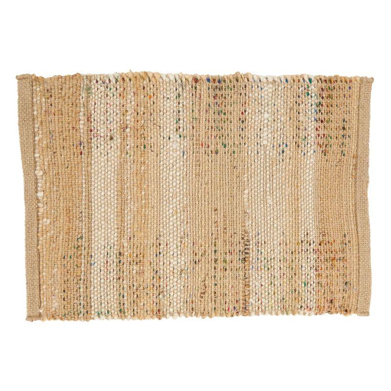 55% Jute - 45% Recycled Cotton No Pattern Rectangle Placemat