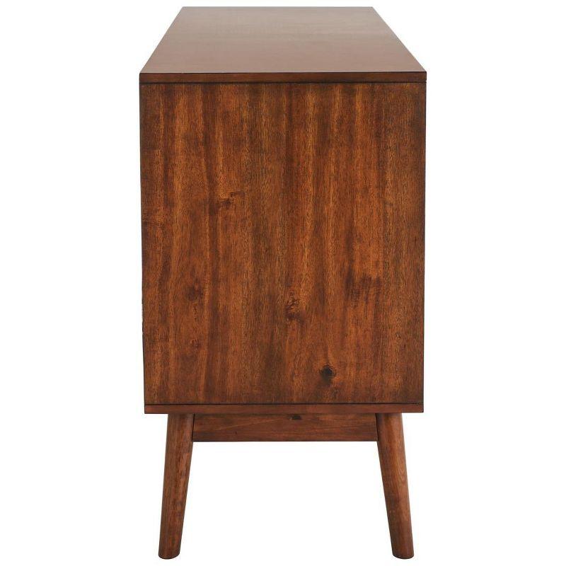 Donald 6 Drawer Mid-Centry Dresser - SFV2110 - Dark Walnut - Safavieh Couture