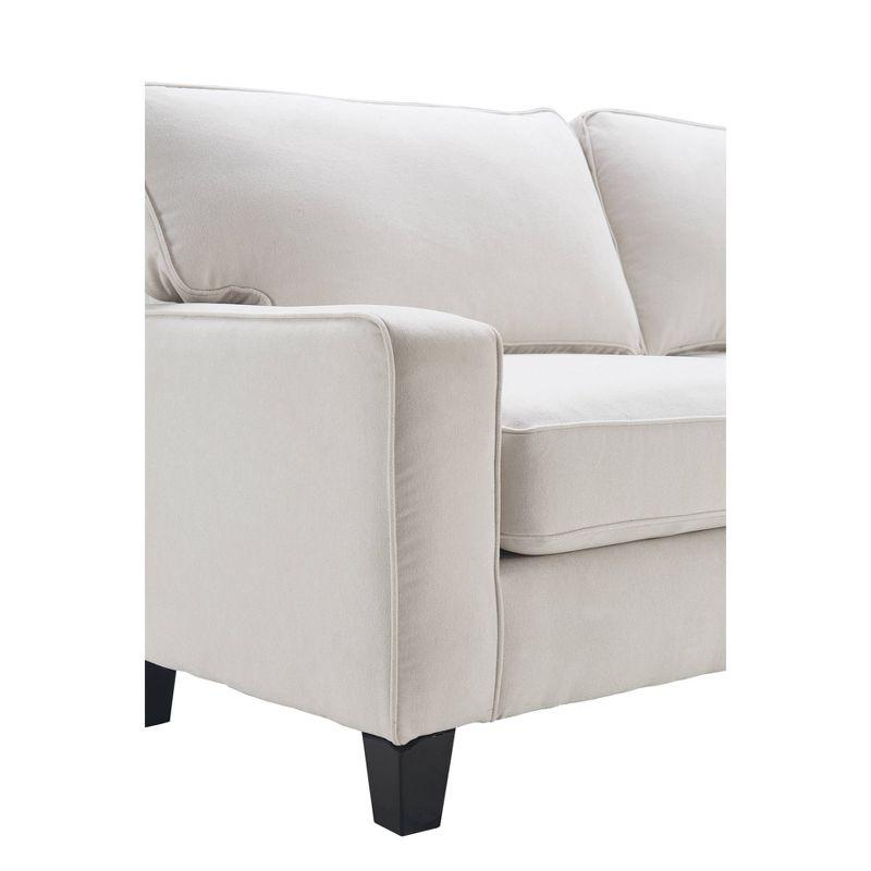 Serta Palisades 61" Track Arm Sofa, Easy Care Fabric, Soft Pillow Back, Pocket Coil Seat Cushions