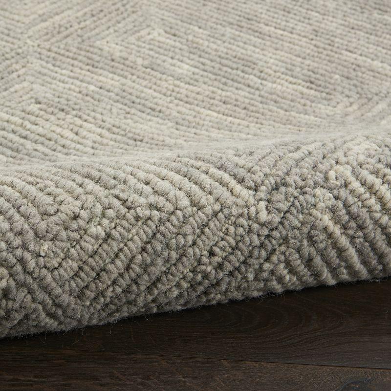 Nourison Vail Contemporary Indoor Area Rug Grey 5'3" x 7'3"