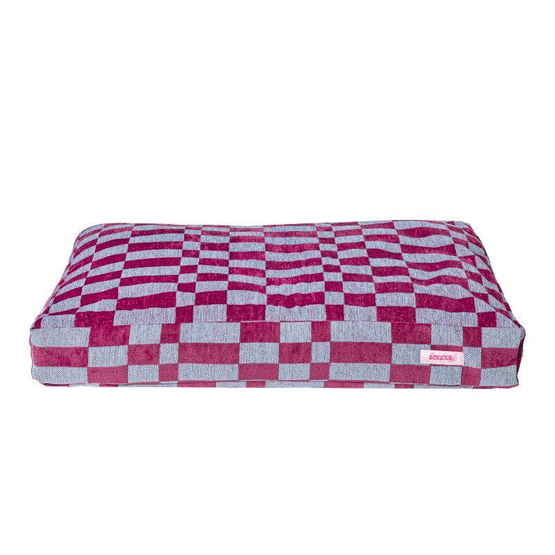 Mabel Designer Modern Ultra Soft Reversible Plush Rectangular Pet Bed with Washable Cover
