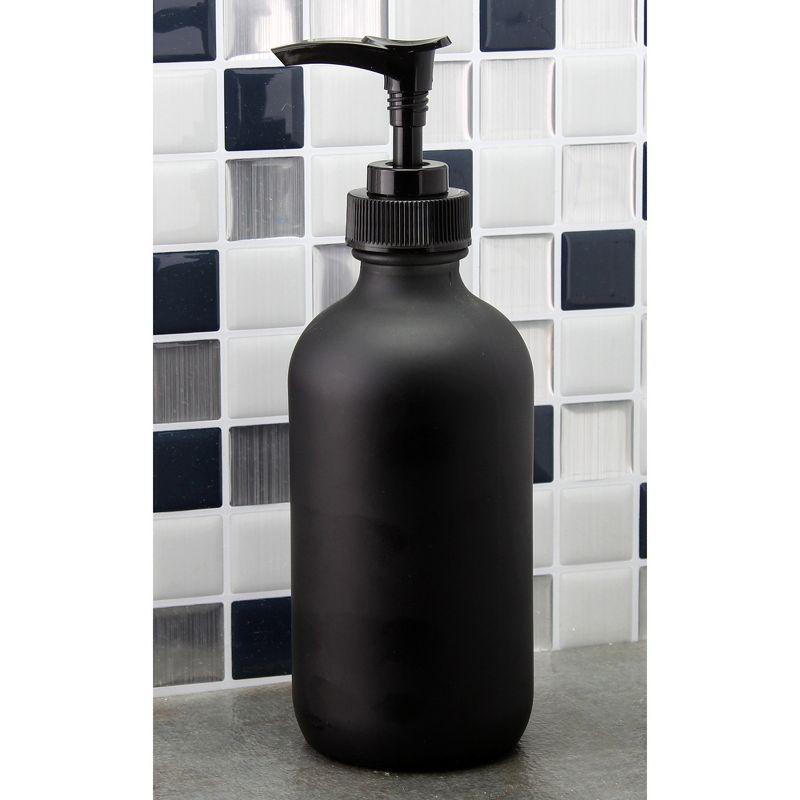 Cornucopia Brands 28-400 Replacement Pumps for Soap Dispensers/Lotion Bottles 6pk; Black Plastic w/ Long 8IN Dip Tubes
