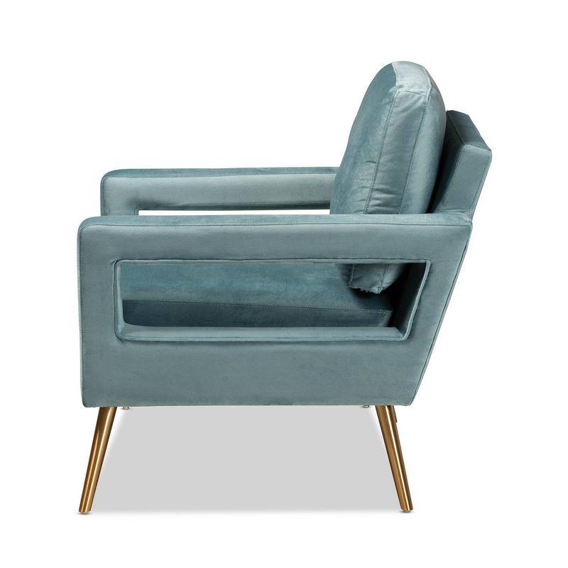 Everly Quinn Arbaaz Velvet Armchair