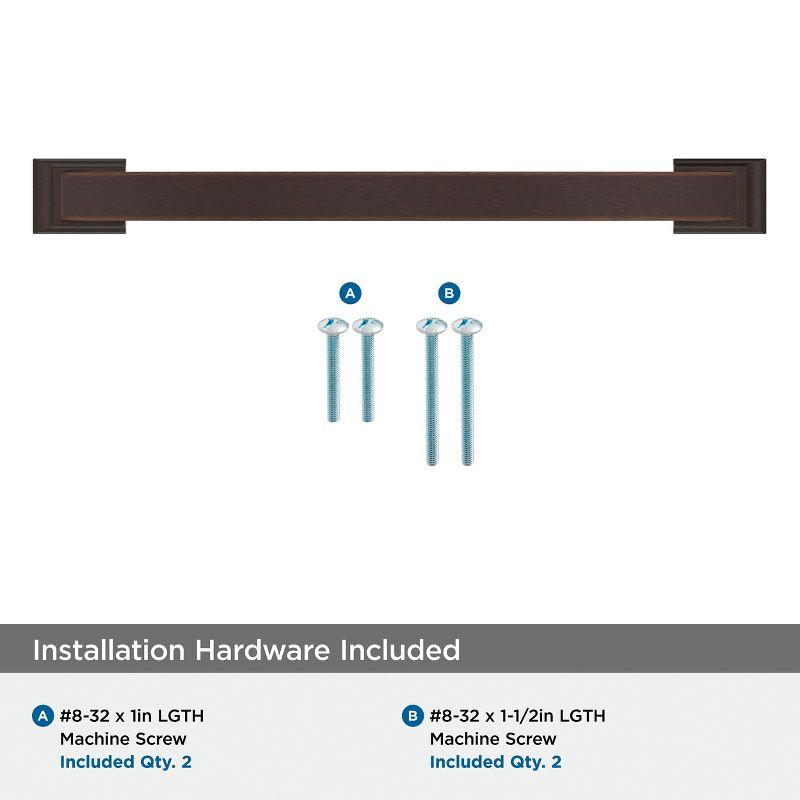 Amerock Candler 7-9/16 inch (192mm) Center-to-Center Oil-Rubbed Bronze Cabinet Pull