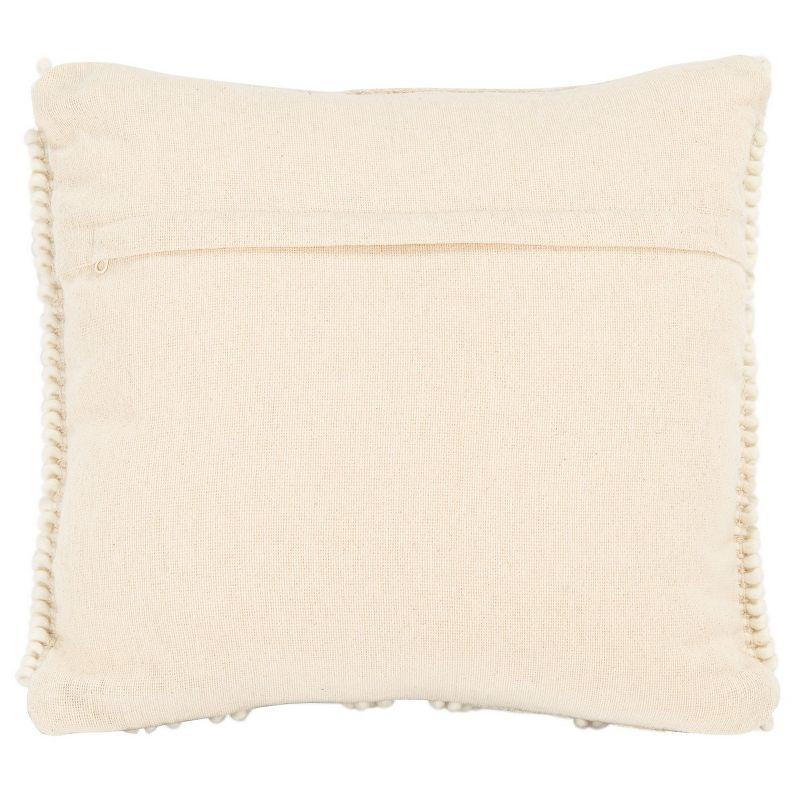 Safavieh Baird Embroidered Wool Blend Reversible Throw Pillow