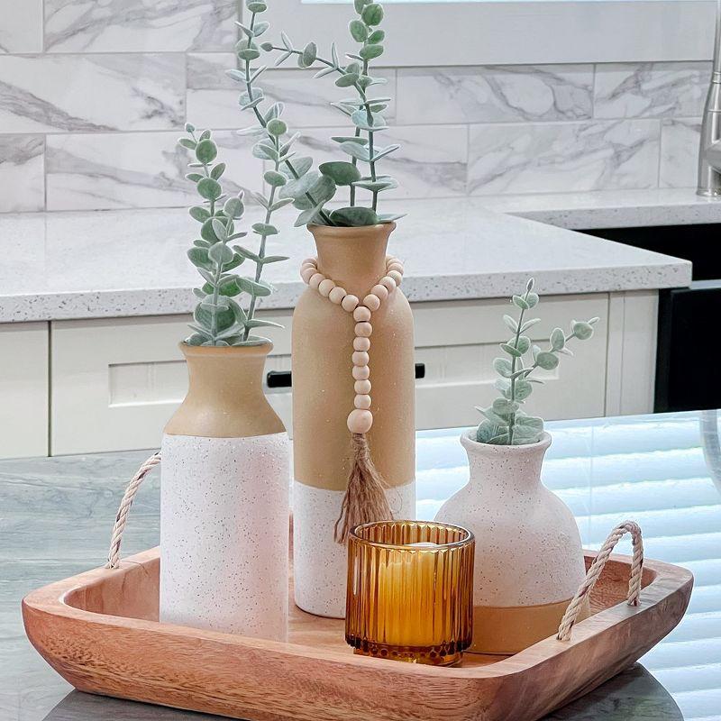 Kate Aspen Modern Farmhouse Vase (Set of 3) | 23276NA