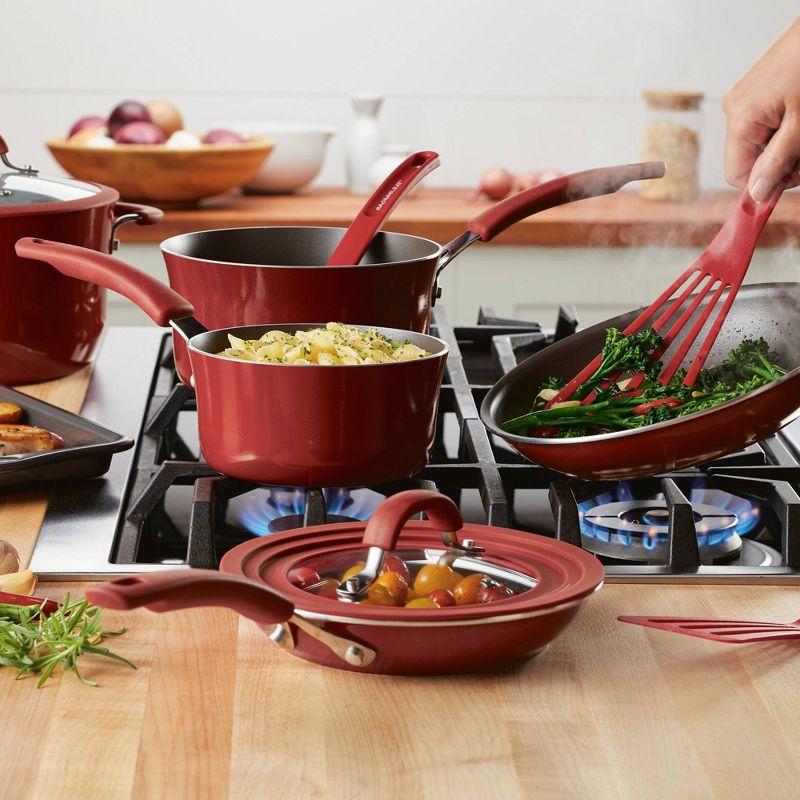 Rachael Ray Rachael Ray Cook + Create Aluminum Nonstick Square Stovetop Griddle Pan, 11-Inch