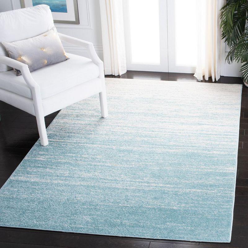 Adirondack ADR113 Machine Made Indoor Area Rug - Aqua/Ivory - 4'-5"x6'-5" - Safavieh