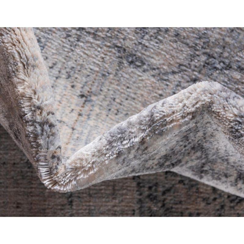 Unique Loom Asheville Collection Area Rug - Rockwell (4' 1" x 6' 1" Rectangle Gray/Beige)