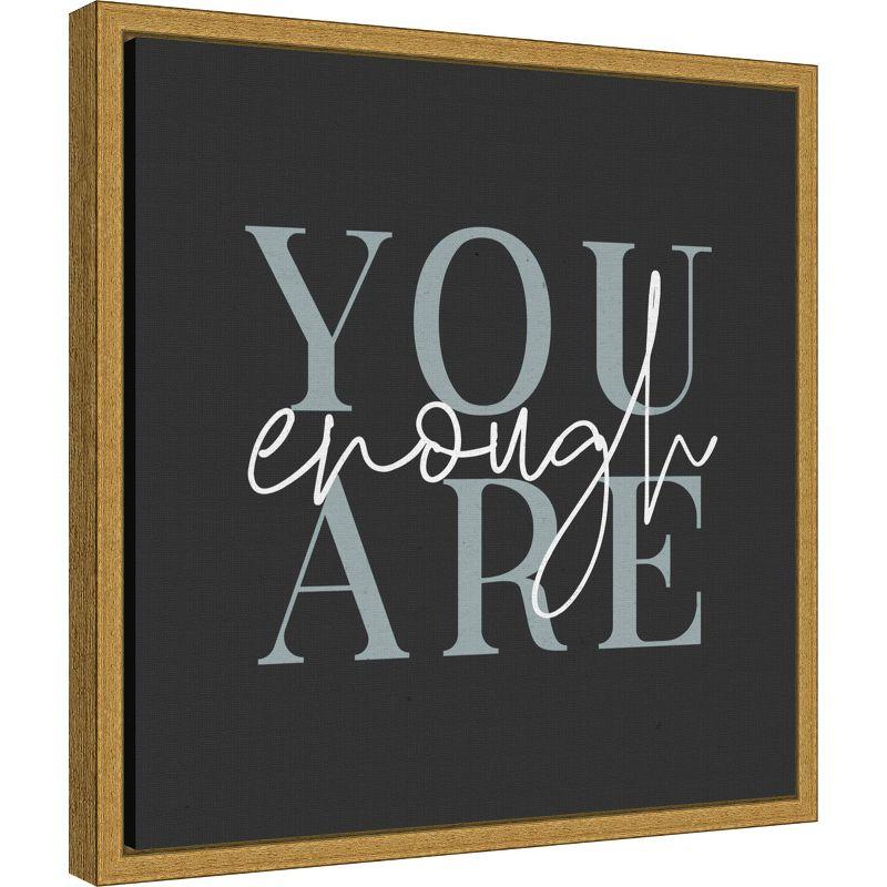 Amanti Art Daily Affirmations VI by Wild Apple Portfolio Canvas Wall Art Print Framed 16 x 16-in.