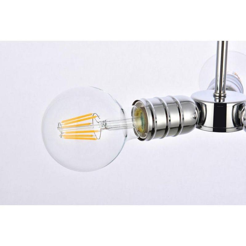 Elegant Lighting Reyes 3 lights chrome pendant