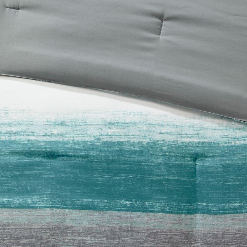 Saben Striped Comforter Set with Cotton Bed Sheets