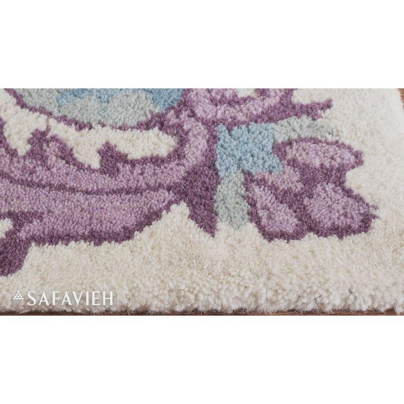 Bellagio BLG535 Hand Tufted Area Rug - Blue/Pink - 8'x10' - Safavieh.