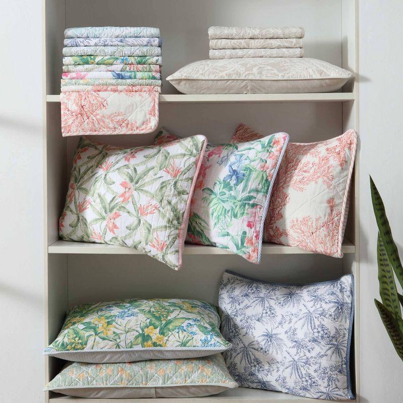 Tommy Bahama Home Tropical Cotton Floral Quilt Set