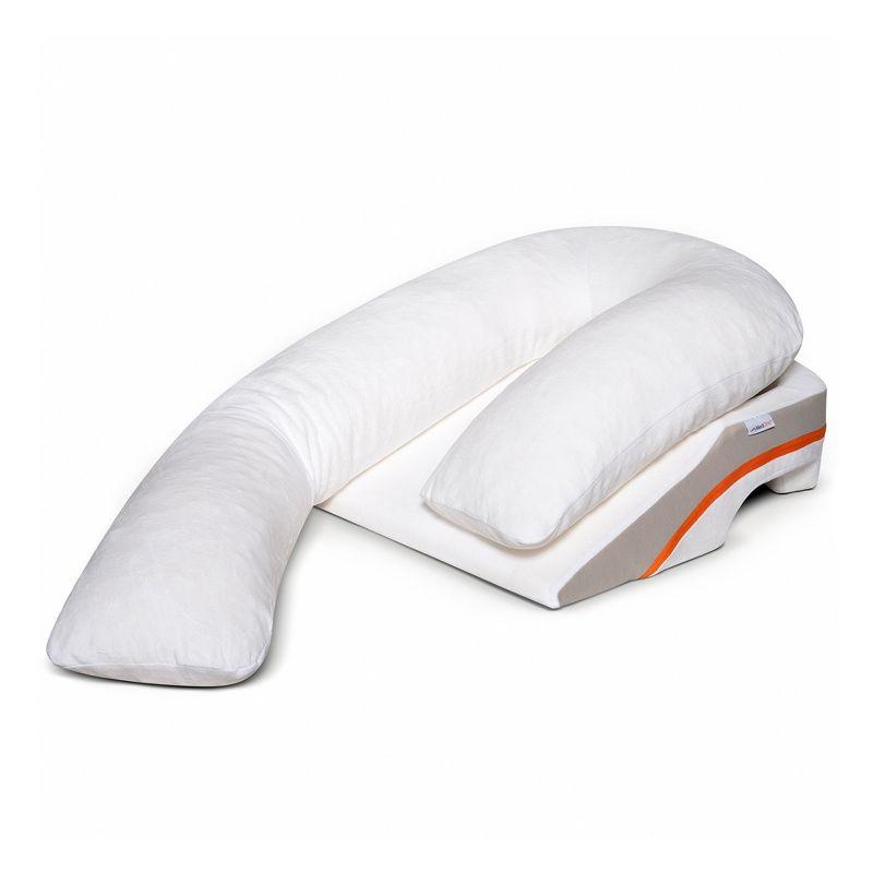 MedCline Reflux Relief System - Bed Wedge Pillow for Acid Reflux Relief, Full Body Pillow with Arm Hole - Large - 6' & Above