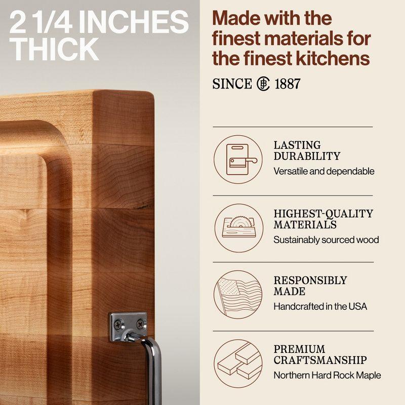 John Boos Wood Edge Grain Reversible Cutting Board