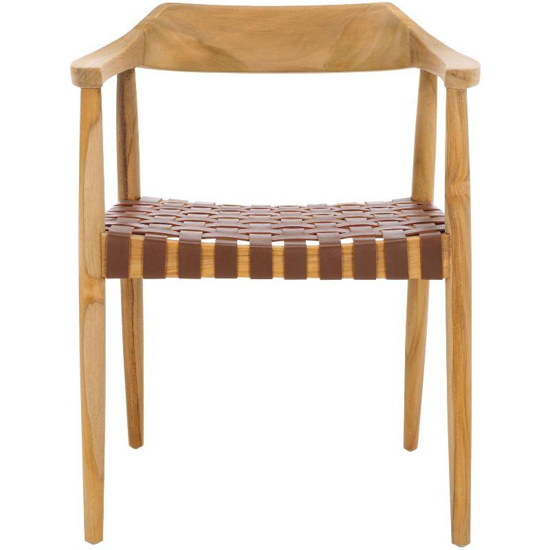 Amycus Accent Chair - ACH1202 - Light Honey/Natural Teak - Safavieh