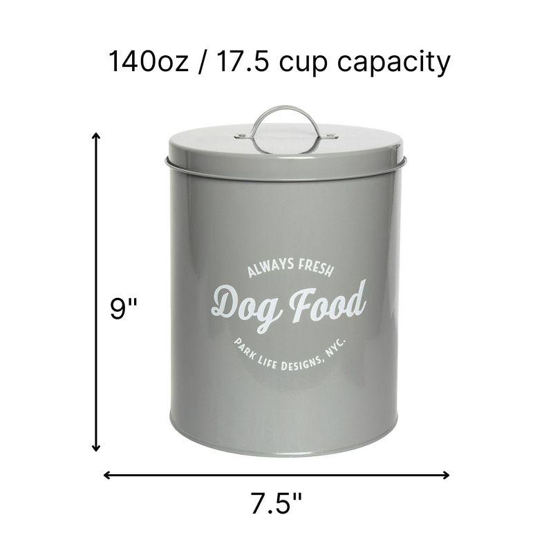 Park Life Designs Wallace 8.7 Lb. Metal Food Storage Container