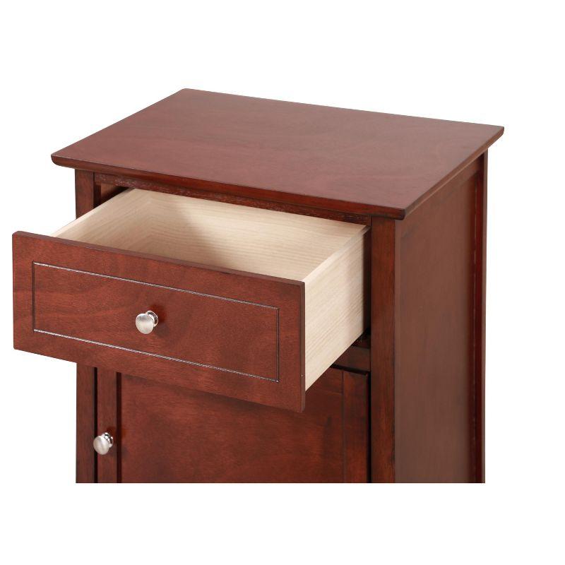 Lzzy Modern Classic Cherry 1-Drawer Nightstand