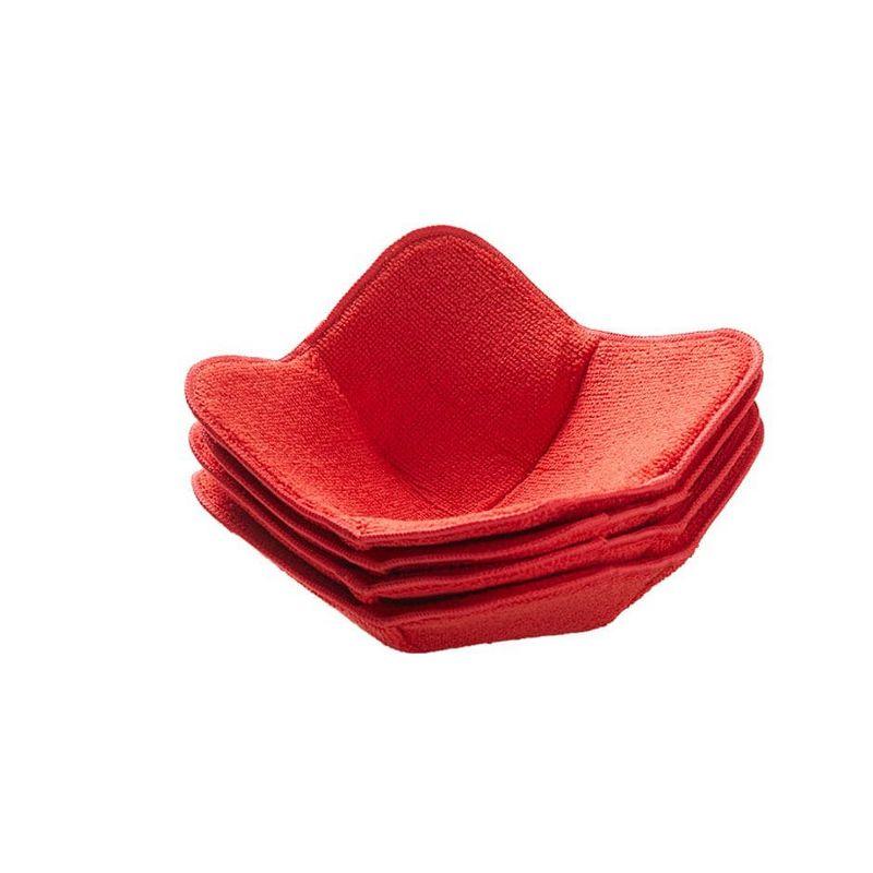 Red Polyester Microwave Bowl Huggers Set of 4