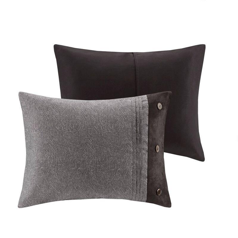 Madison Park Boone 7 Piece Faux Suede Comforter Set