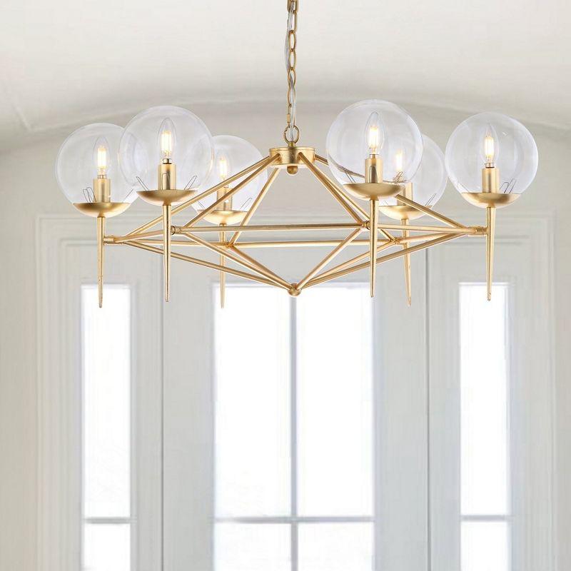 Greyor 6 Light 34" Chandelier - CHA4001 - Gold - Safavieh