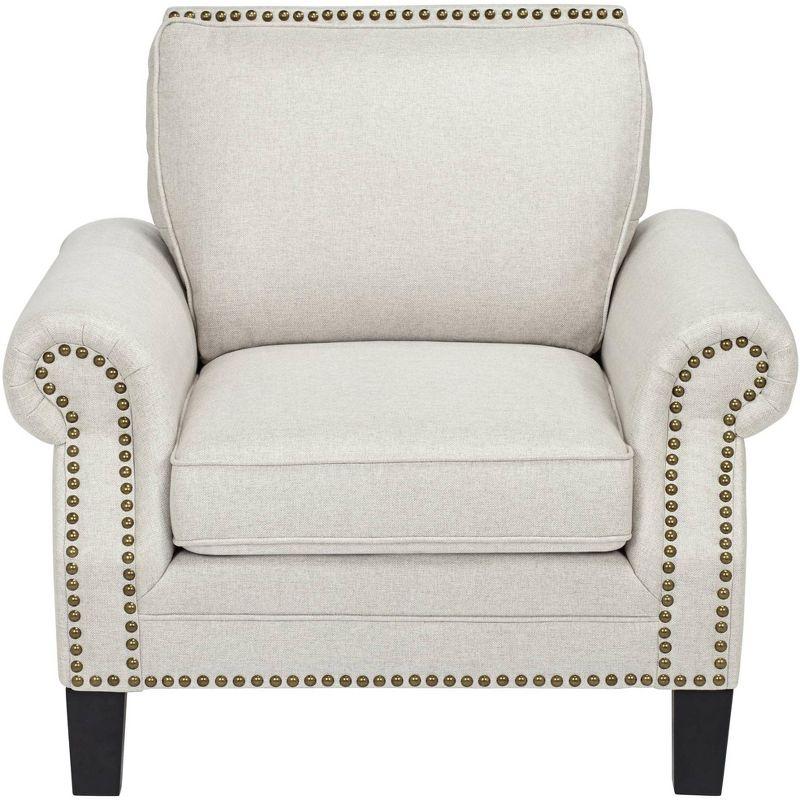 Elements Clyde Park Oslo Linen Nailhead Trim Armchair