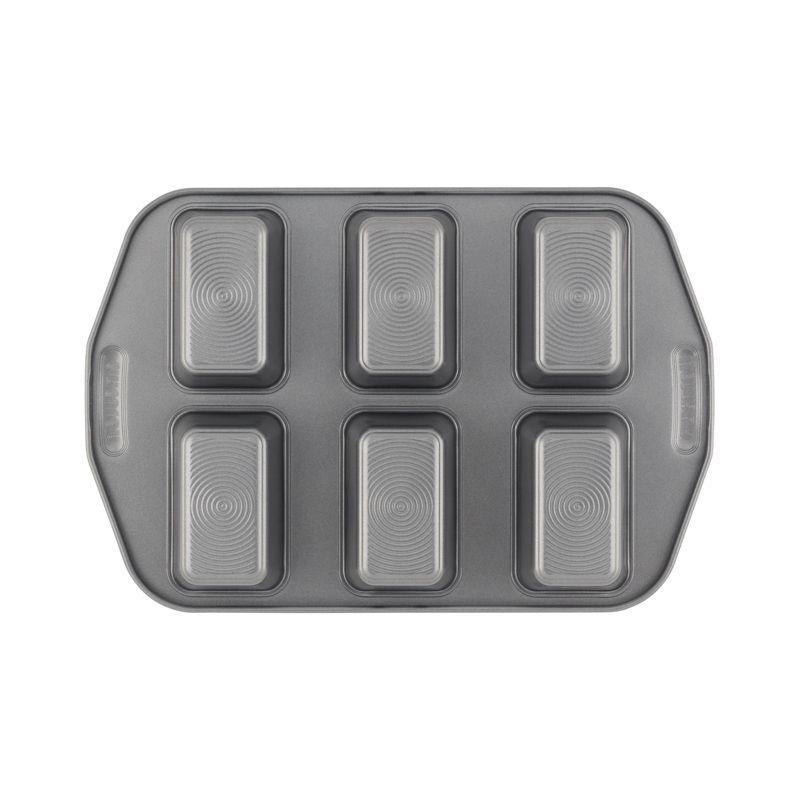 Circulon 6 Cavity Mini Loaf Pan - Gray