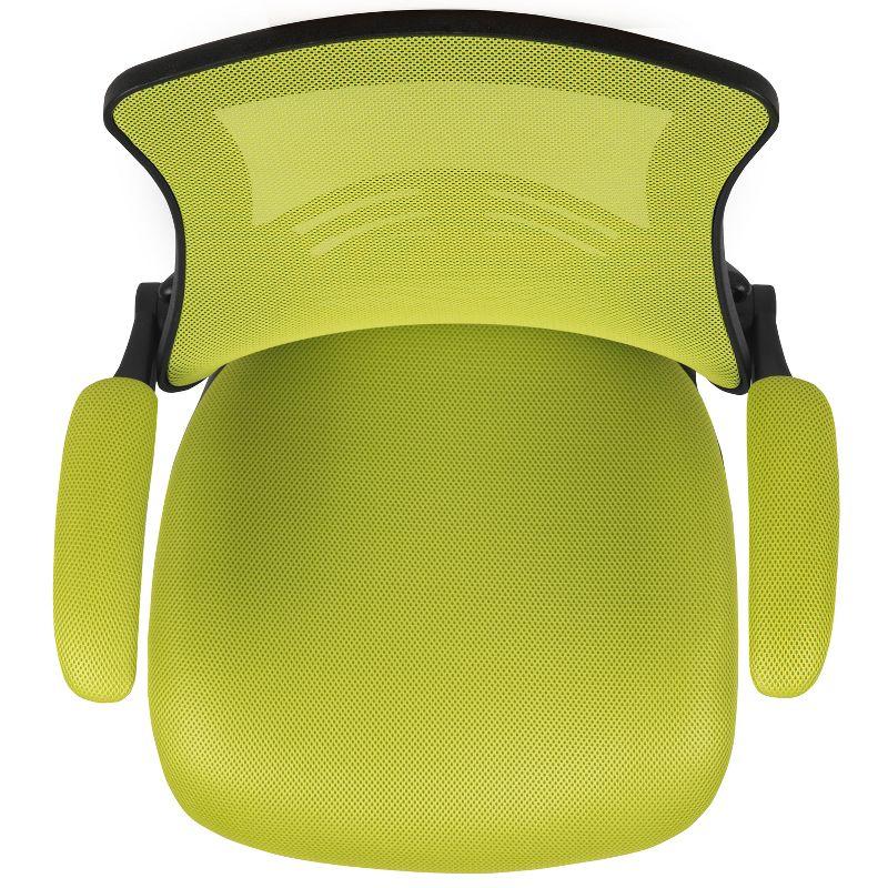 Jayetta Mid-Back Mesh Swivel Ergonomic Office Chair with Flip-Up Arms