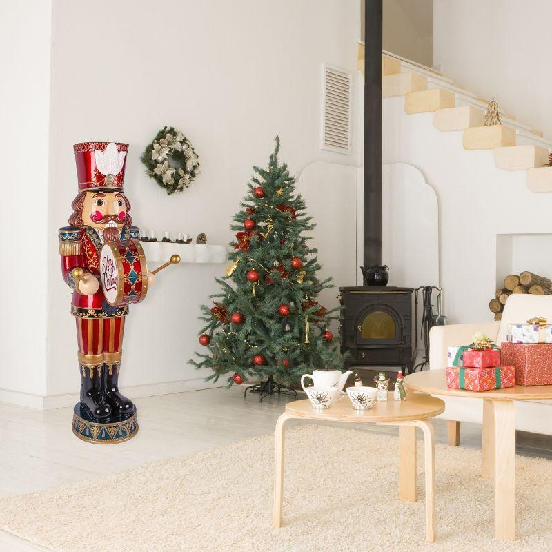 The Holiday Aisle® 58 in. Animated Nutcracker with Multicolor Lights and Music