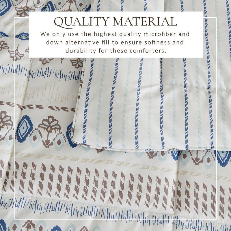 FreshFolds Reversible Microfiber Comforter Set with Shams