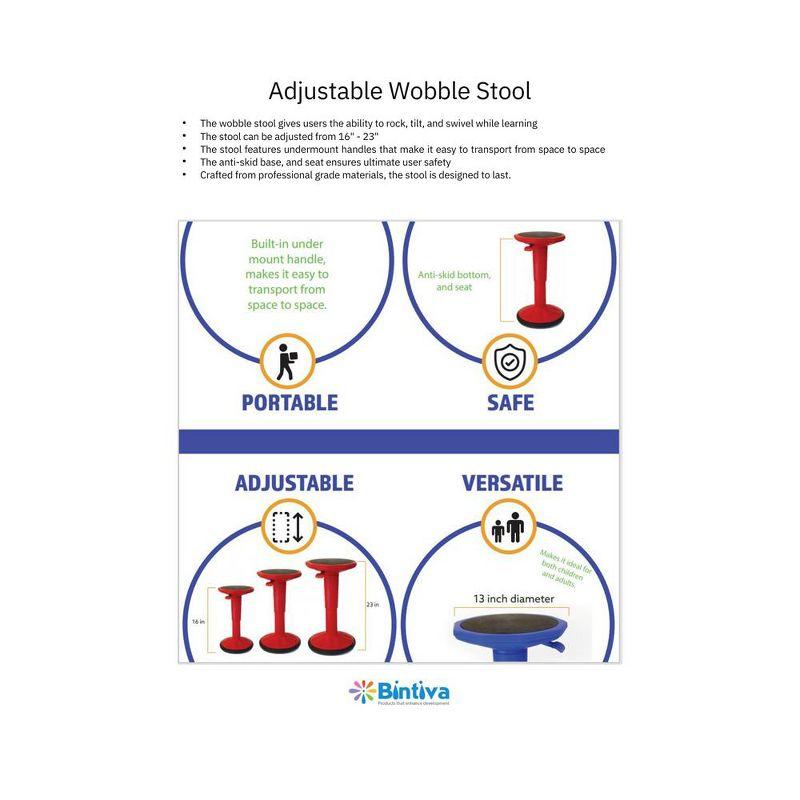 Bintiva Adjustable Wobble Stool