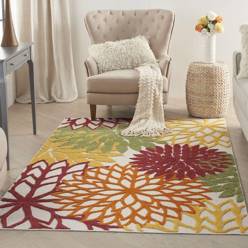 Nourison Aloha Floral Bloom Outdoor Rug