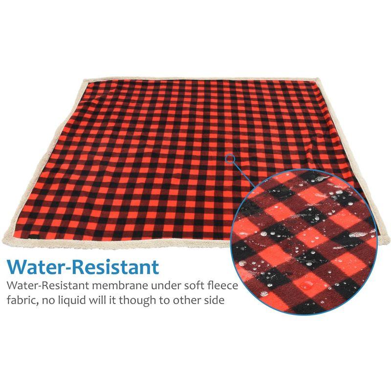 Kritter Planet Waterproof Dog Blanket, 30"x50", Buffalo Red