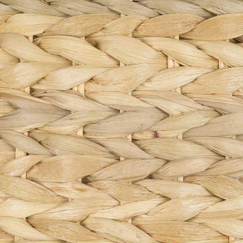 Springcrest Woven Seagrass Small Drum Lamp Shade 10" Top x 12" Bottom x 8.25" Slant x 8" High (Spider) Replacement with Harp and Finial