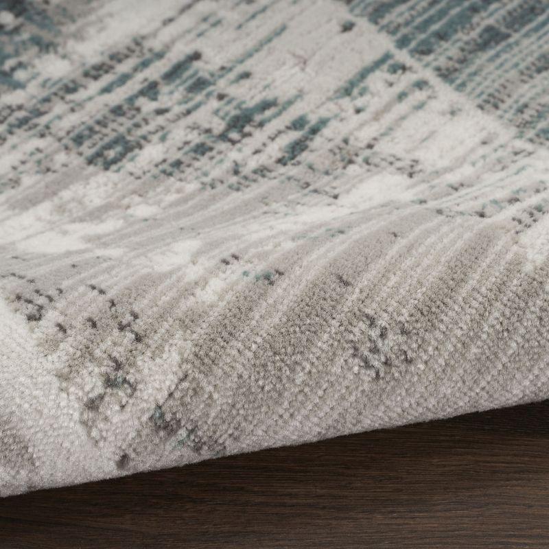Nourison Thalia Distressed Contemporary Indoor Rug Grey Beige 5'3" x 7'3"