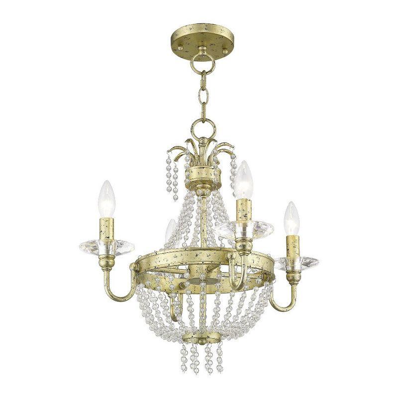 Livex Lighting Valentina 4 - Light Chandelier in  Winter Gold