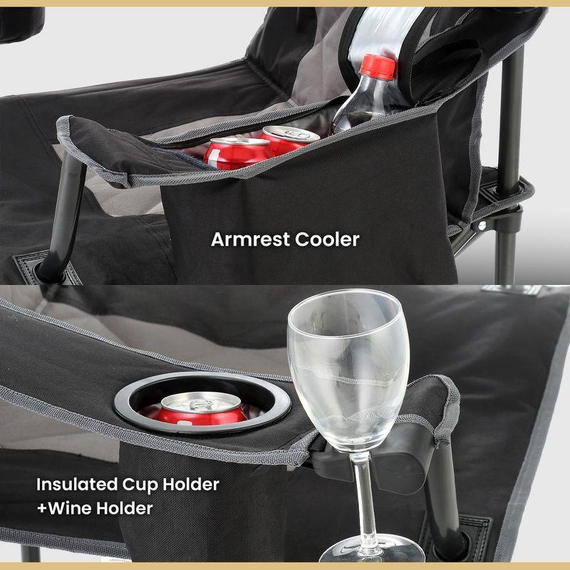 ARROWHEAD Outdoor Folding Camping Chair with Cushions