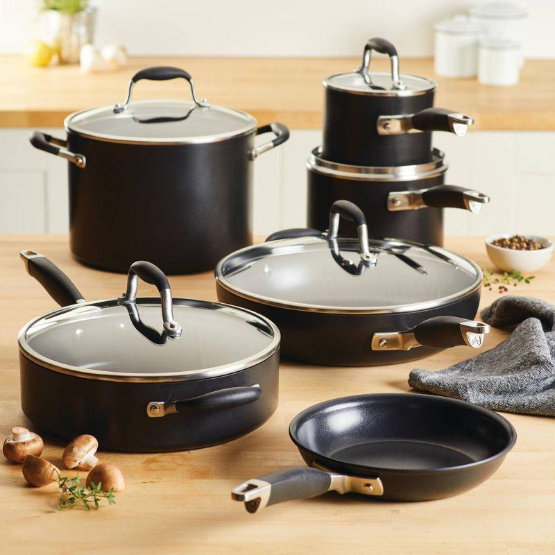 Anolon Anolon Advanced Home Hard Anodized Nonstick Cookware Set, 11 Piece