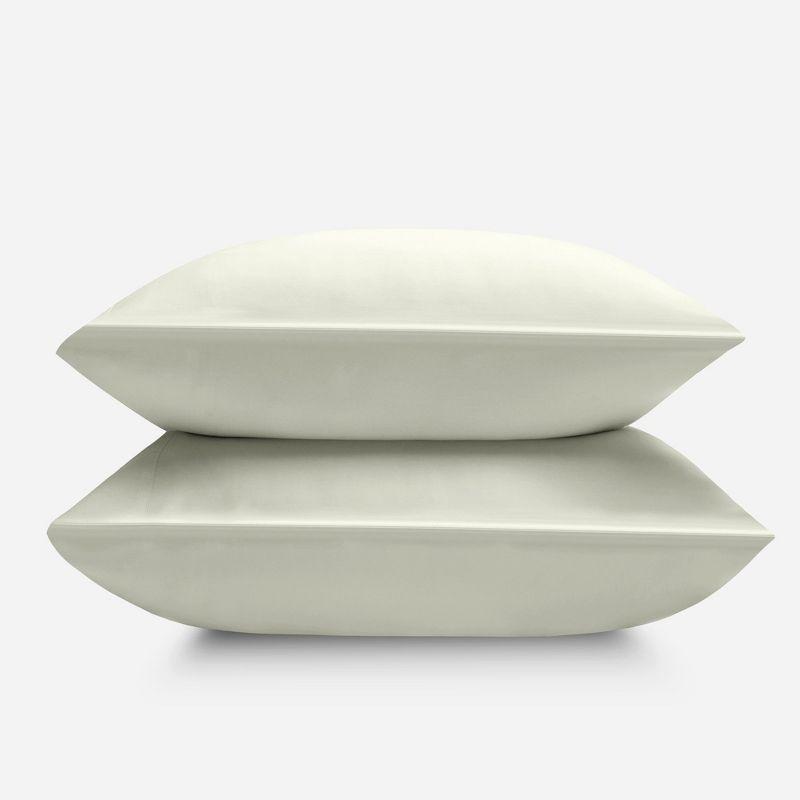 DOZ Bamboo Viscose Pillowcase Set, Organically Grown Bamboo, Buttery Soft, Cooling, High GSM Ivory Standard/Queen