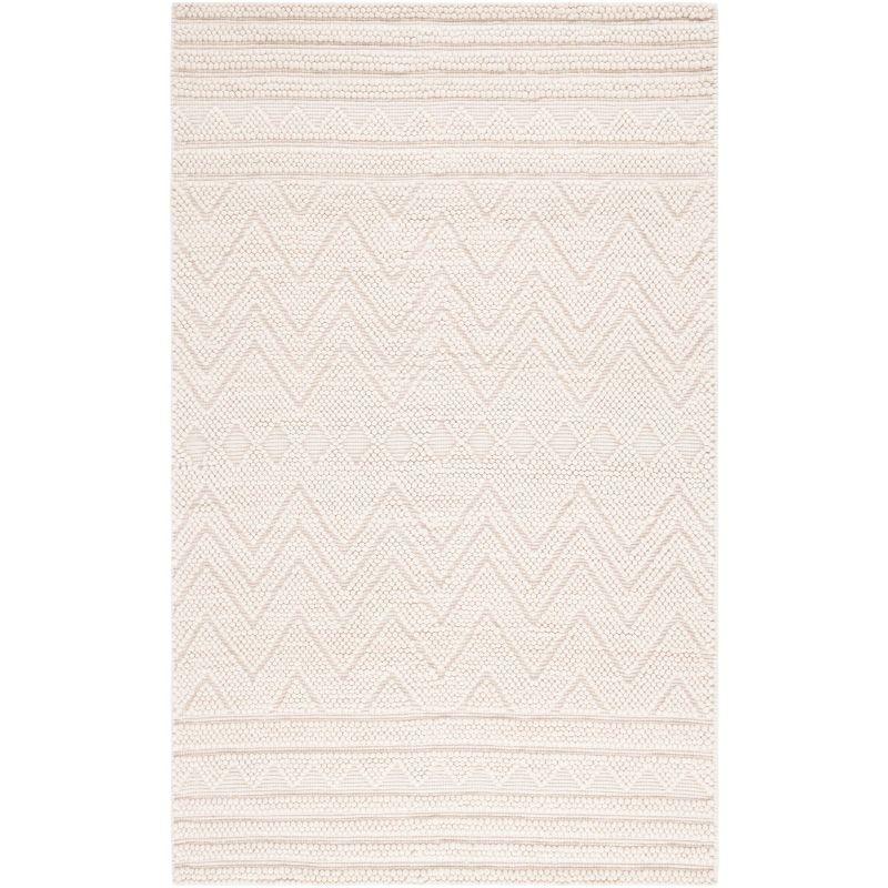 Natura NAT128 Hand Woven Indoor Area Rug - Light Beige - 4'x6' - Safavieh