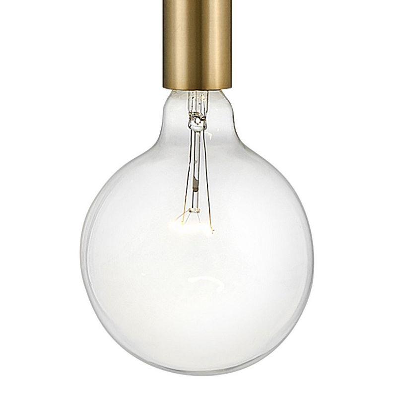 Lark Bobbie 1 - Light Pendant in  Lacquered Brass/Black