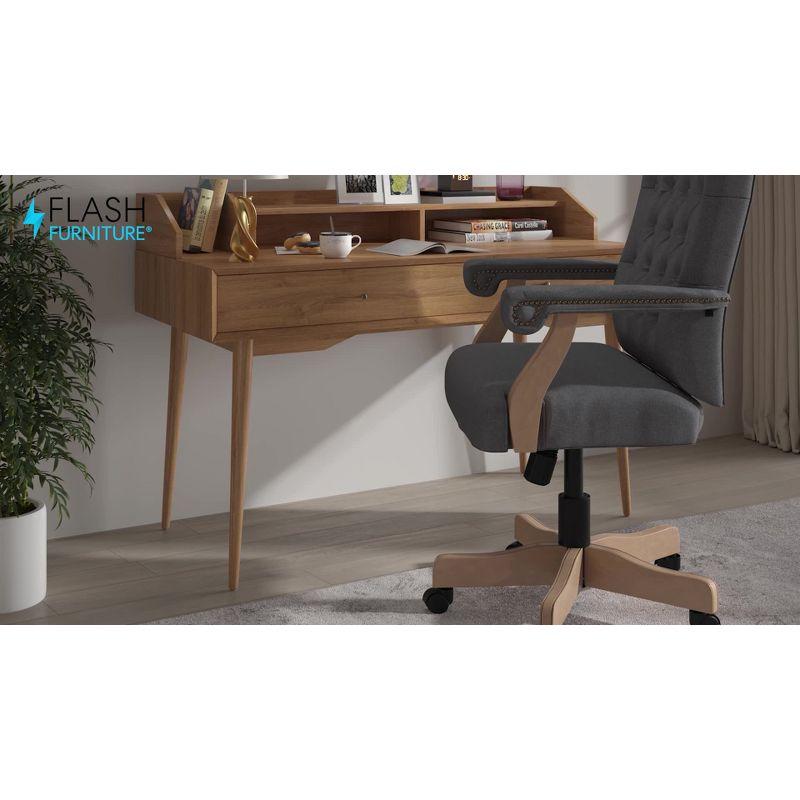 Flash Furniture Martha Washington Executive Swivel Office Chair with Arms